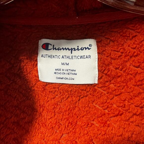 Champion Hoodie Fleece Jacket Zip Up Size Medium - Picture 5 of 8